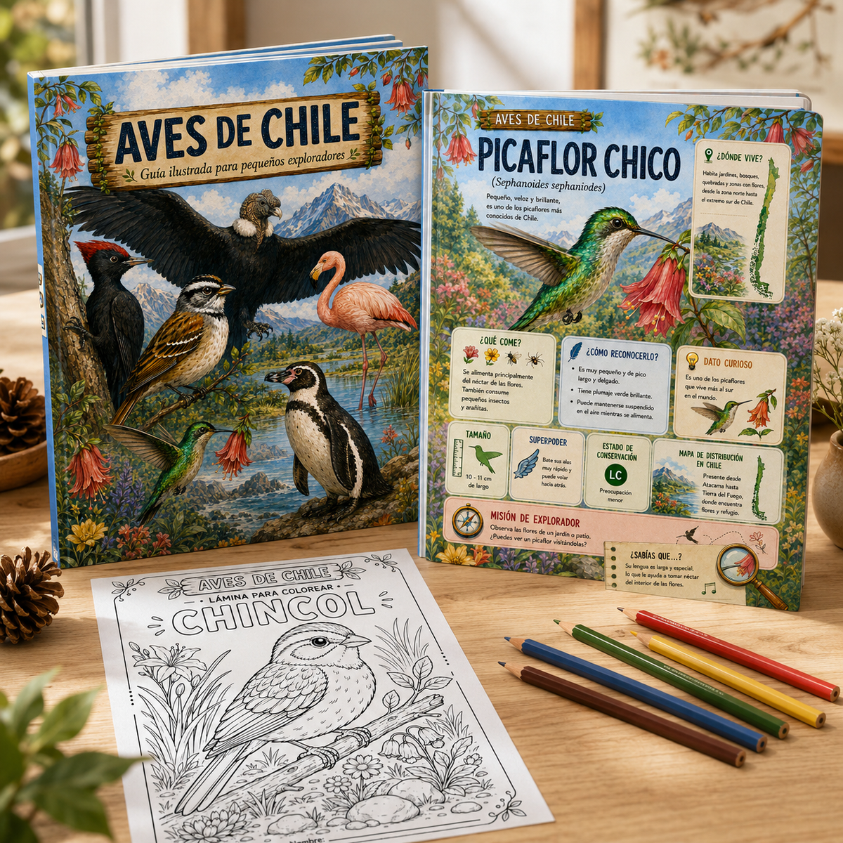 Aves de Chile - Guía ilustrada para pequeños exploradores